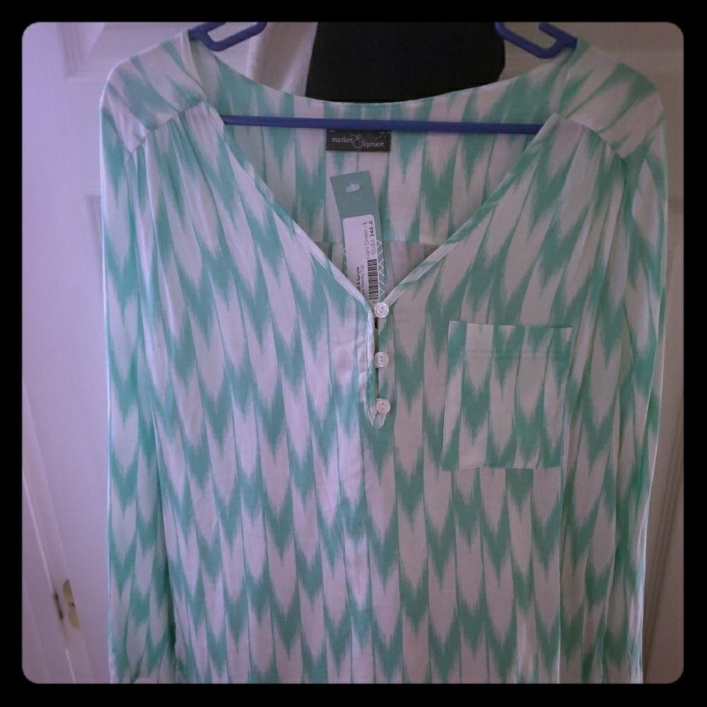 Market and Spruce Mint and White Top